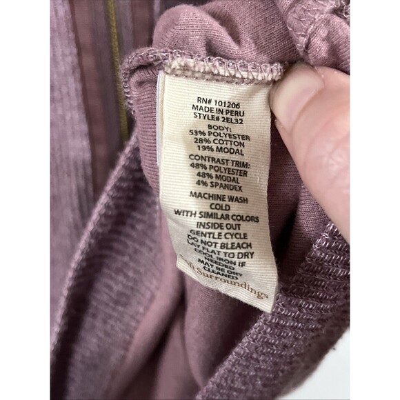 Soft Surroundings Purple Ribbed Full Zip Cardigan Top Jacket Large Preppy Lounge - Picture 3 of 6